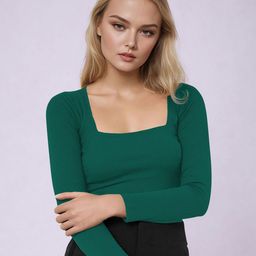 Dream Beauty Fashion Women SolidRegular Square Neck Top-image-14