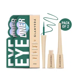 GLAMVEDA Set Of 2 Super Matte Smudge Proof Liquid Eyeliner - Green - 4.5ml Each-12