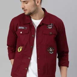 Men Solid Denim Jacket-image-12