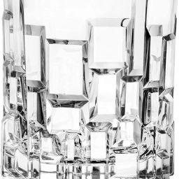 Crystal Double Old Fashioned Square Bubble Designed WhiskyGlass(PACK OF 4,350ML) Glass Set Whisky Glass-image-71