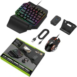 lightgaming Mix Pro Keyboard and Mouse USB Keyboard Mouse Adapter Converter for Android iOS Gaming Accessory Kit-22