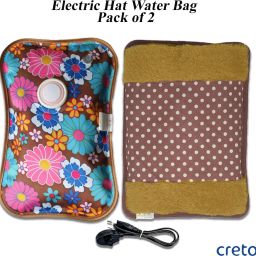 Hot Pad Combo Pack of 1 PVC & Velvet 1 L Hot Water Bag-image-81
