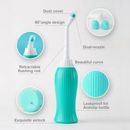 Portable bidet, Jet Spray for Toilet | Retractable, 2 angled Nozzles ND85 Manual Bidets-image-71