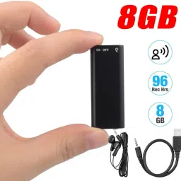 Bzrqx Hidden Voice Recorder Activated Digital Audio Recording Device Player 8 GB Voice Recorder-image-48