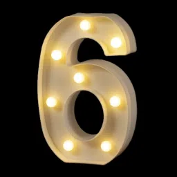 MARQUEE LED number 6 Table Lamp-8