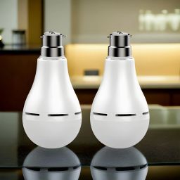 Inverter Bulb 9W LED 1200mAh battery 4 hrs emergency light Pack of 2 bulbPZ150 4 hrs Bulb Emergency Light-12