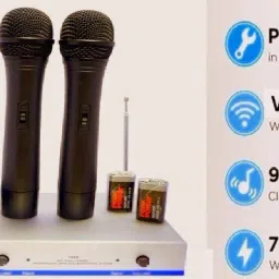 goodsbazaar Unidirectional Professional Public Address System with Transmitter & Receiver Indoor, Outdoor PA System image 3