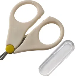 Rounded Tips Newborn Baby Safety Manicure Nail Scissors, Cutter, Clippers With Protective Cover-47
