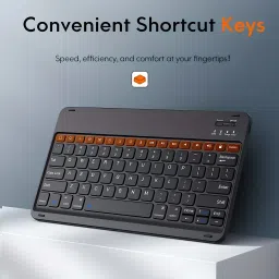 Bestor Bluetooth Keyboard with Pencil Holder for 11th10th Gen Built-in 7-Colors Backlit Bluetooth, Wireless Laptop-size Tablet Keyboard Compatible with iPad, Laptop, Tablet image 2