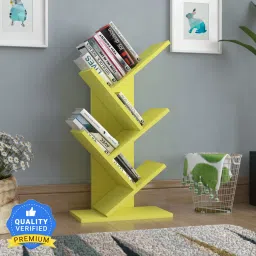 Engineered Wood Tree Shape Book Shelf Suitable For Small Books | Engineered Wood Open Book Shelf-23