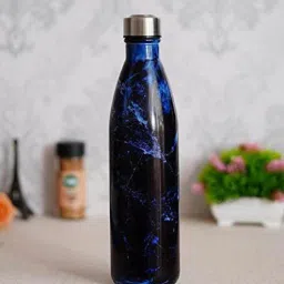 femora Deep 1 Ltr Blue & Black Glass Bottle-picture-5