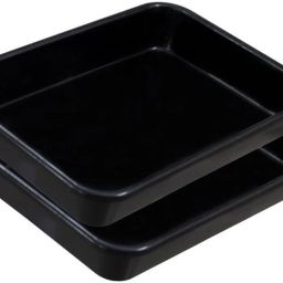 Plastic Prime Exel Small Tray For Home/Office/Kitchen, 2 pc Tray 2 Ltr, Black Tray-image-97