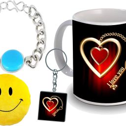 Mug, Keychain, Cushion, Jewelry Gift Set-29