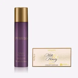 POSSESS Perfumed Body Spray 75 ml with MILK & HONEY GOLD Softening Creamy Soap Bar 100 g-34