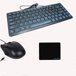 RSG PRODOT 217 MINI COMBO OF 3 ITEM Wired USB Laptop-size Multi-device Keyboard Compatible with Desktop, Laptop, Mac-picture-23