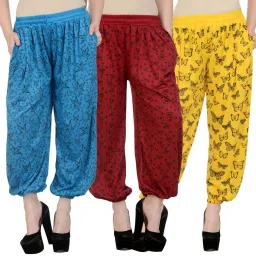 Printed Viscose Women Harem Pants-image-10