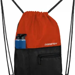 15 L Drawstring Bag Dori Bag Mini Bag With Front Zipper and Bottle Holder Diving Tank Backpack-image-3