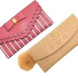 Casual Pink, Cream Clutch - Regular Size-image-0
