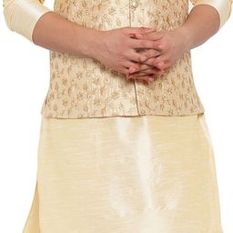 kraft india Men Poly Silk Pyjama Ethnic Jacket Set-picture-4