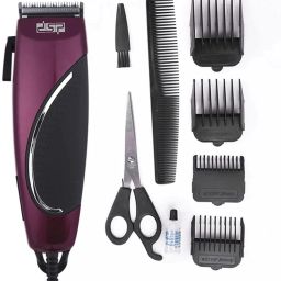 DSP Stainless Steel Blade Professional Hair Clipper Corded Trimmer with Strong high Speed Motor and Ergonomical Design for Better Balance & Grip Waterproof Trimmer Grooming Kit 120 min Runtime 4 Length Settings-5
