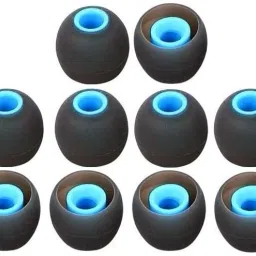 BUMTECH 10 pcs Black blue Earbuds for Earphones Medium Size (10 Pcs (5 Pair) In The Ear Headphone Cushion-image-15