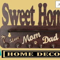 special home decoration items for living room mobile charger stand Wood Key Holder-image-47