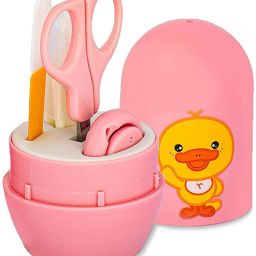 Baby Essential 4 In 1 Grooming Baby Nail Clipper Scissor Filer Tweezers Set-image-43