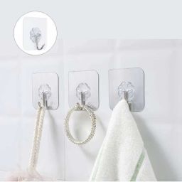 Strong Adhesive Hook Wall Door Sticky Hanger Holder for Kitchen Bathroom Hook Eye-image-35