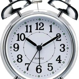 Analog Silver Clock-6