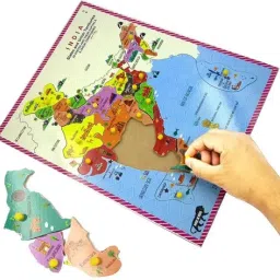 India/indian States and capital Geographical Learning Map Board Puzzle for kids-3