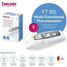 Health Track BEURER FT65 MULTIFUNCTIONAL 6 IN 1THERMOMETER WITH 3 YEAR GUARANTEE BEURER FT65 MULTIFUNCTIONAL 6 IN 1THERMOMETER WITH 3 YEAR GUARANTEE Thermometer image 2