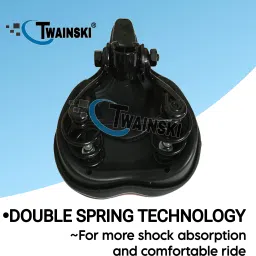 twainski Cycle Soft Seat with extra comfort (Saddle with PU foam cushion) Saddle image 2