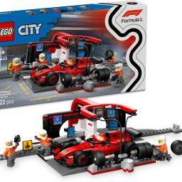 City F1 Pit Stop & Pit Crew with Ferrari Car Racing Vehicle Toy 60443-image-78