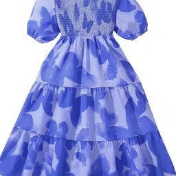 StyleCast x Revolte Girls Print Fit & Flare Maxi Dress-picture-3