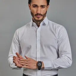 OTFIT Men Solid Linen Regular Shirt-image-59