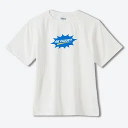 YK Disney Boys Donald Duck Graphic Printed Round Neck Cotton Oversized T-shirt-image-87