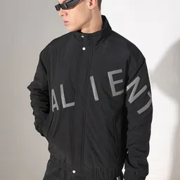 SHOWOFF Men Black Typography Lightweight Outdoor Puffer Jacket-picture-34