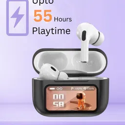 zusix Touch Fusion 120 True ANC TWS Ear Buds With Touch Display image 2