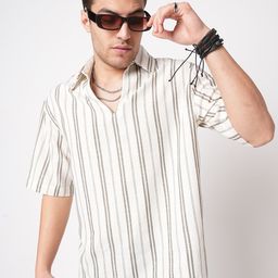 VASTRADO Classic Vertical Striped Polo Collar Cotton T-Shirt-picture-13