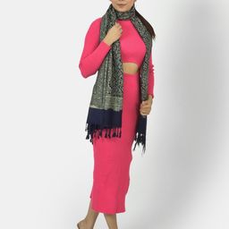BAISA Unisex Woven Design Stole-28