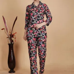 KALINI Printed Cotton Shirt With Trouser Co-Ords-picture-53