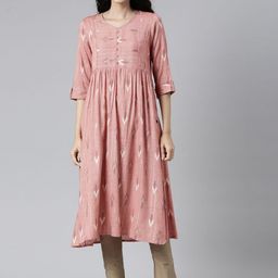 Samhitas Women Geometric Printed Kurta-image-47