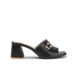 Yesmiss Block Mules with Buckles image 3