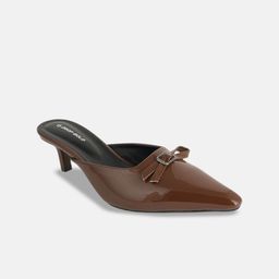 DROP BOLD Women Kitten Mules with Buckles-44
