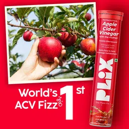 PLIX THE PLANT FIX Set Of 6 Apple Cider Vinegar With Mother ACV - Cola - 15 Tablets Each image 5