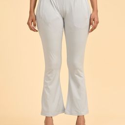 Coppersmith Women Solid Tailored Skinny Fit Flat-Front Bootcut Trousers-picture-20
