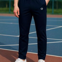 Mens Solid Dri Fit Track Pants-image-5