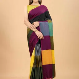 DIVASTRI Colourblocked Arani Saree-image-31