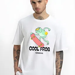 Streetsutra Men Graphic Printed Round Neck Cotton Oversized T-shirt-image-15