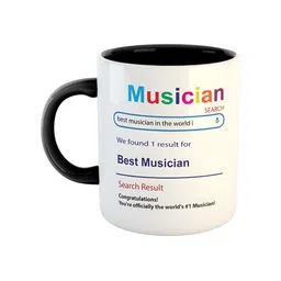 ARTBUG White & Black Best Musician Printed Glossy Ceramic Coffee Mug 330 ML-6
